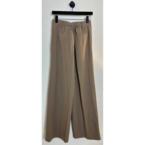 OPEN EDIT Nordstrom Relaxed Waist Wide Leg Trousers in Brown Caribou Size Small - Picture 6 of 11